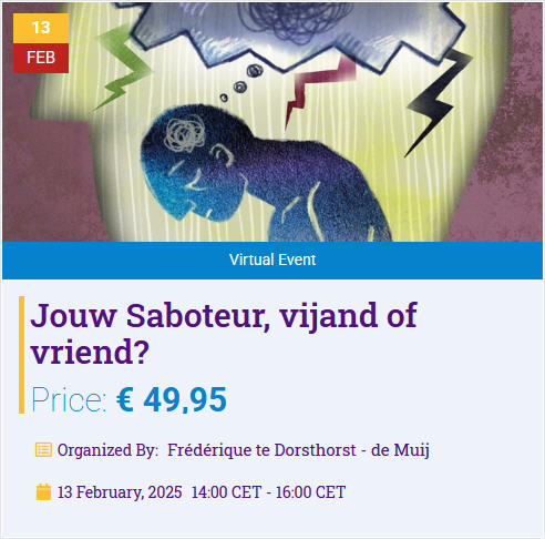 Volg de sessie Jouw saboteur vijand of vriend